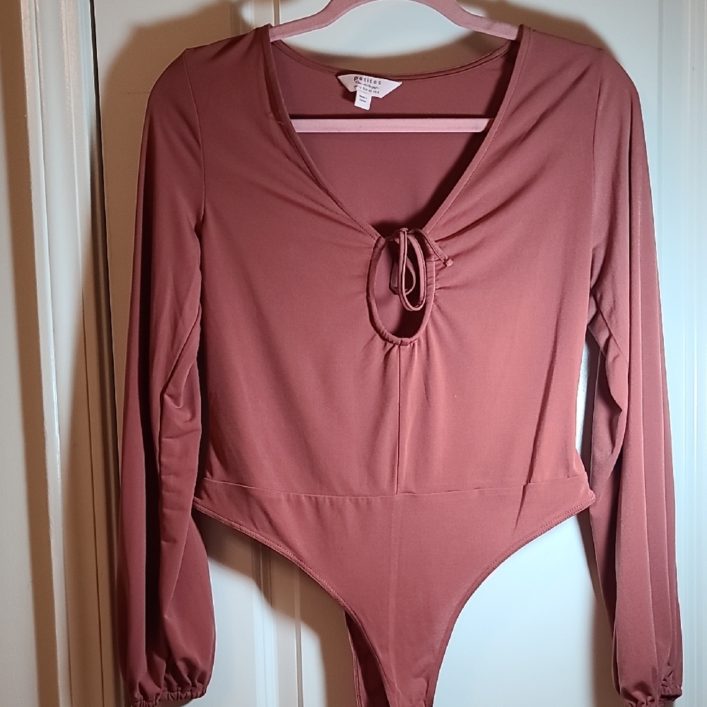 Miss Selfridge Petites Mauve Bodysuit